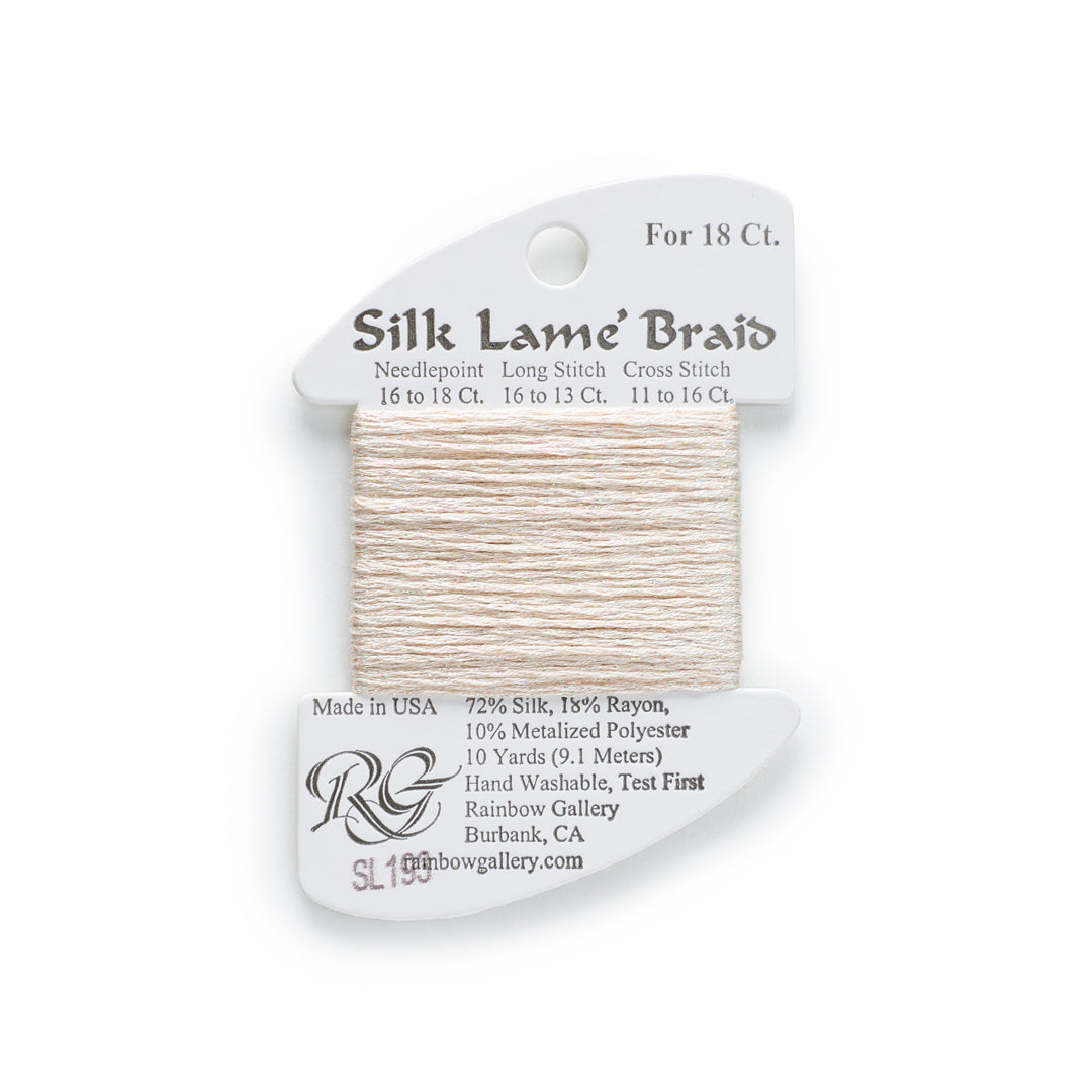 Silk Lamé Braid SL193 Creme Brûlée