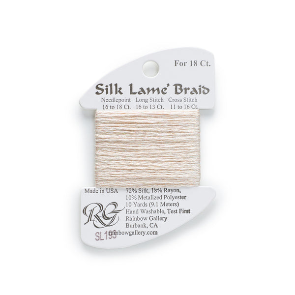 Silk Lamé Braid SL193 Creme Brûlée