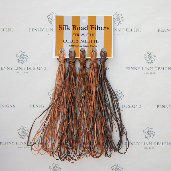 Silk Road Fibers Straw Silk 9202 Core CP Cowboy Copper