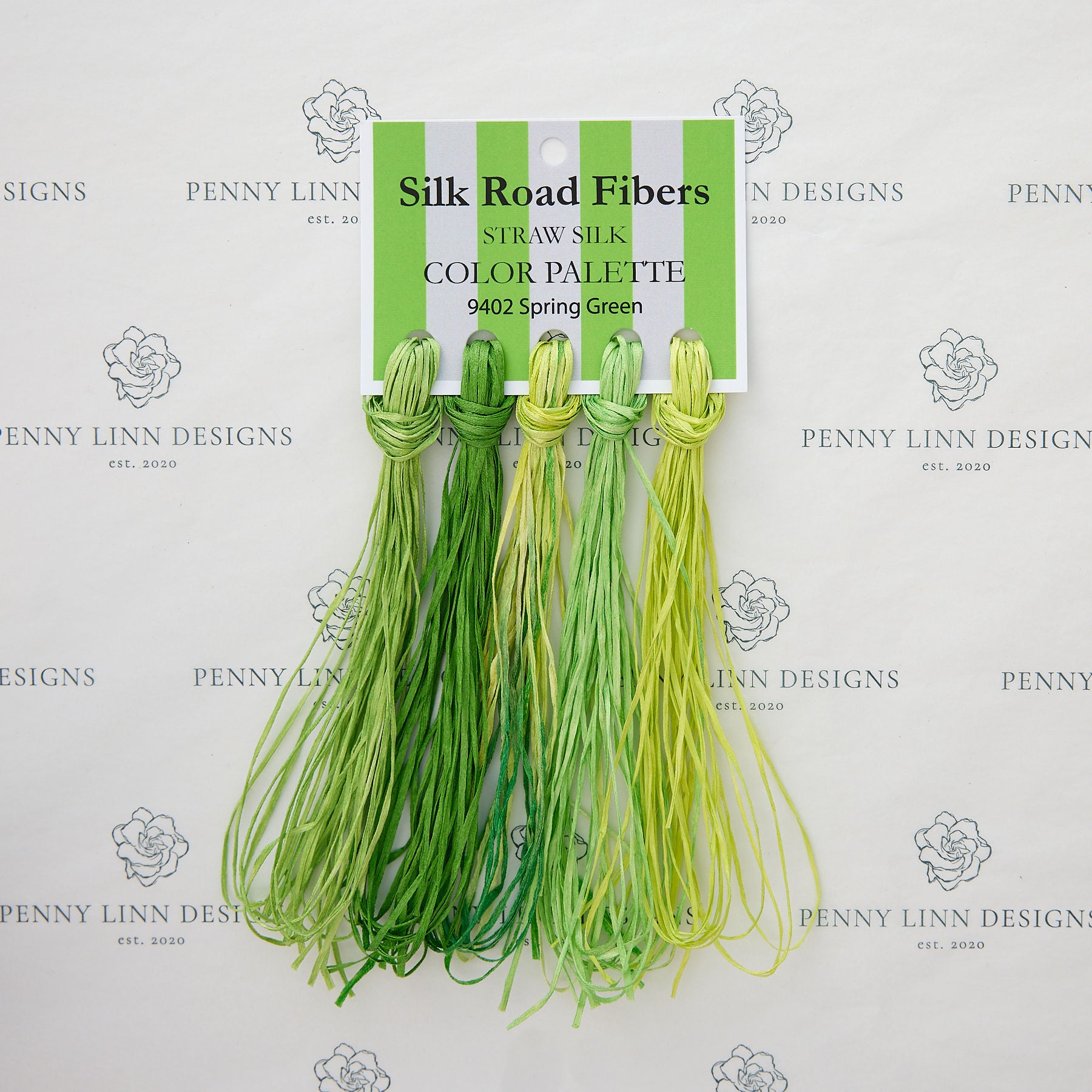 Silk Road Fibers Straw Silk 9402 Core CP Spring Green