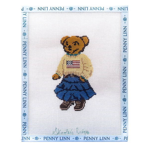 Flag Sweater Bear Girl