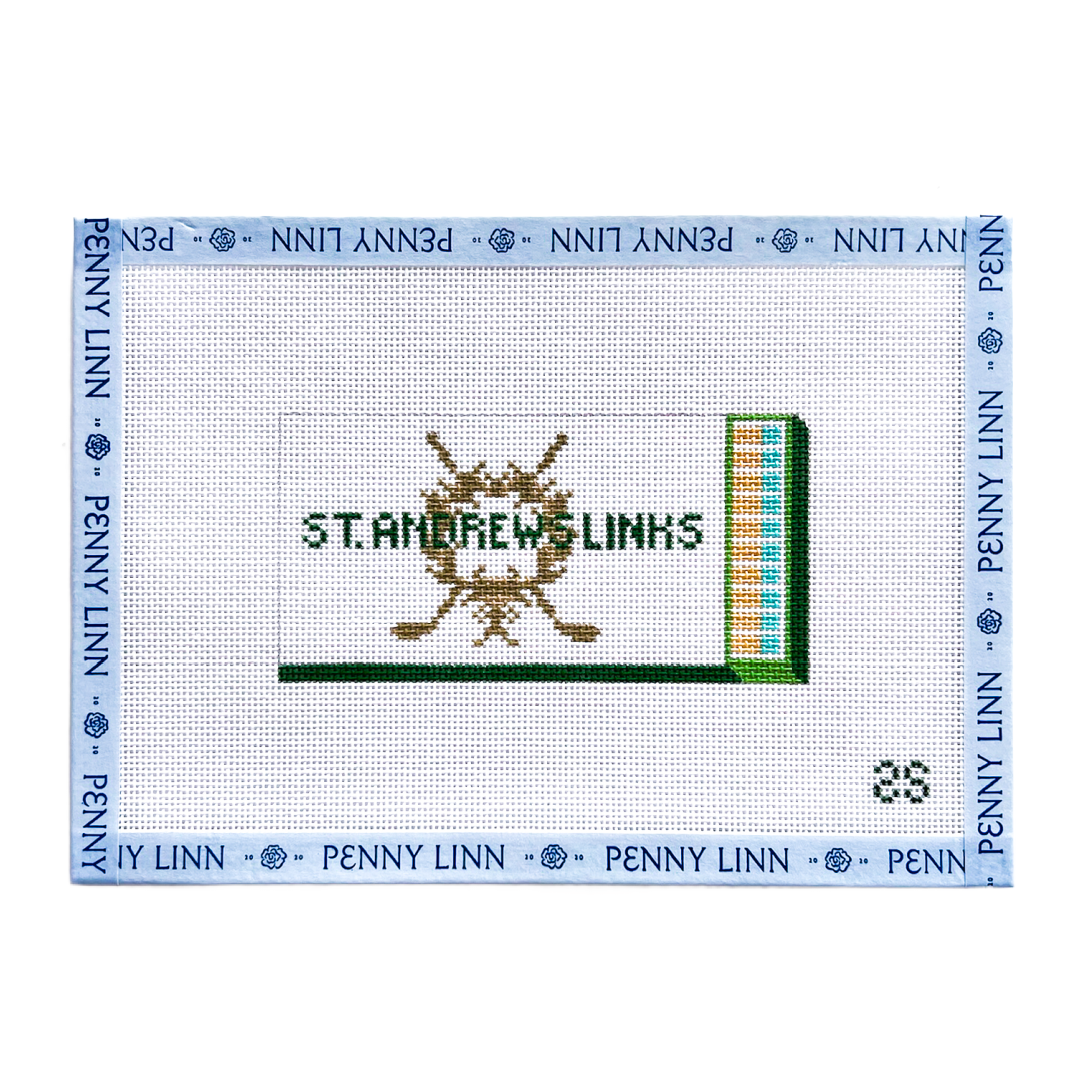 St. Andrew's Links Matchbook Canvas – Penny Linn