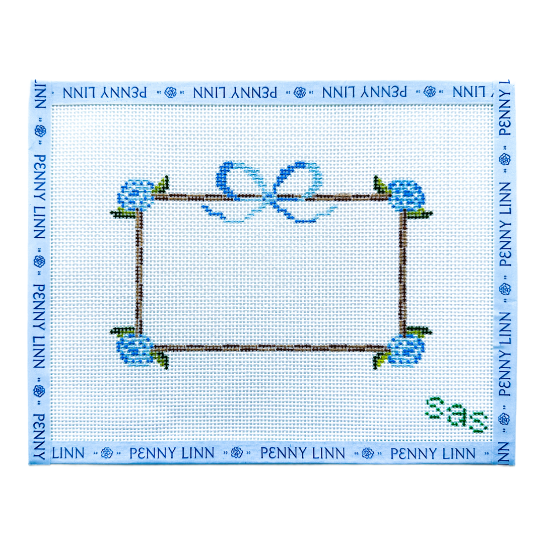 Hydrangea Frame - Blue