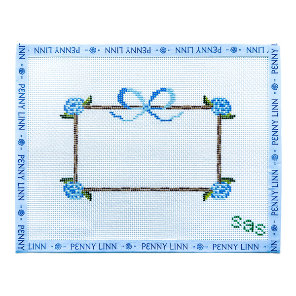 Hydrangea Frame - Blue