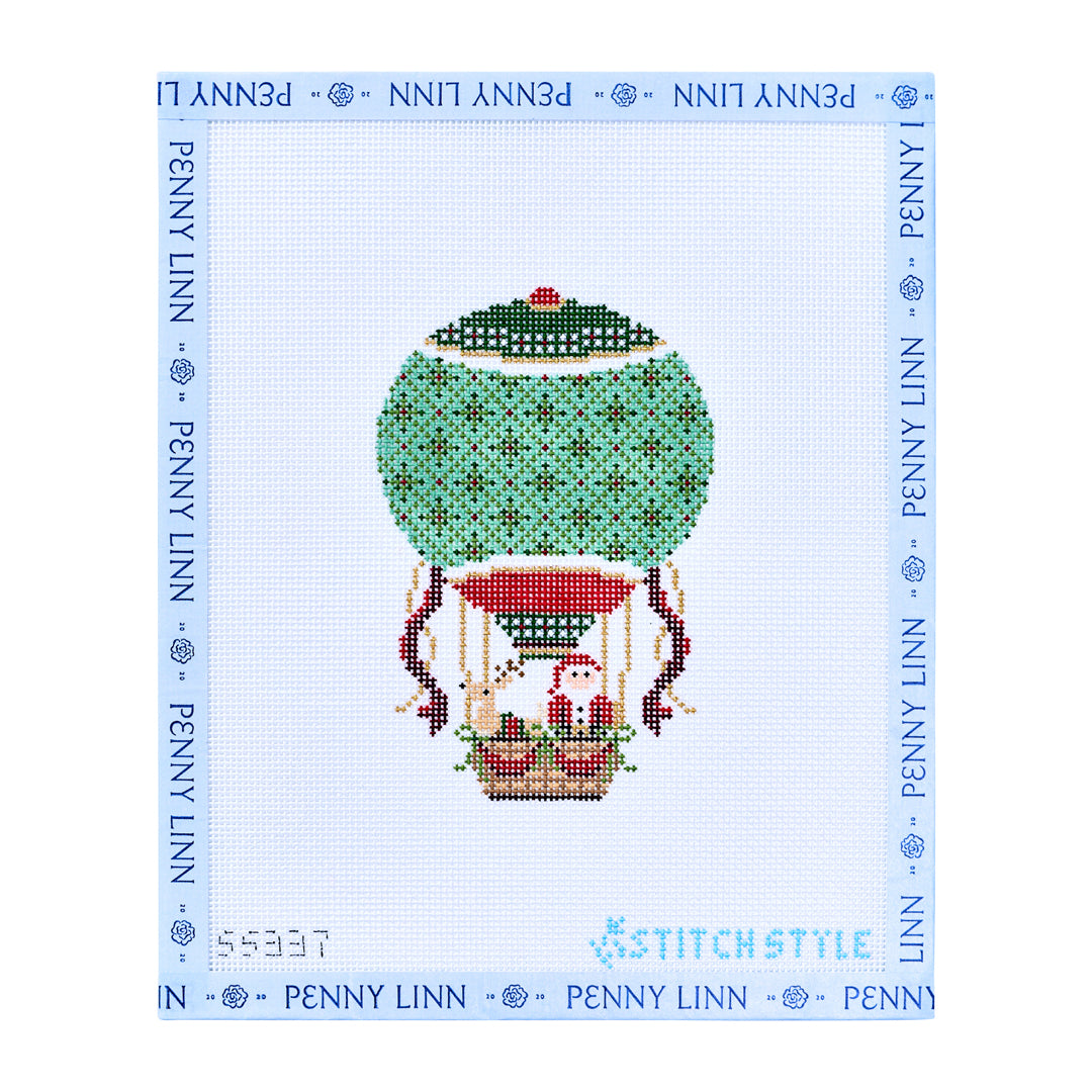 Christmas Hot Air Balloon with Santa