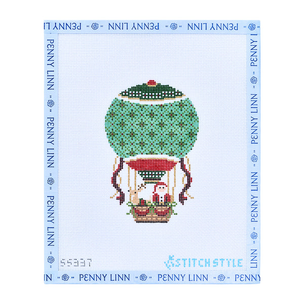 Christmas Hot Air Balloon with Santa
