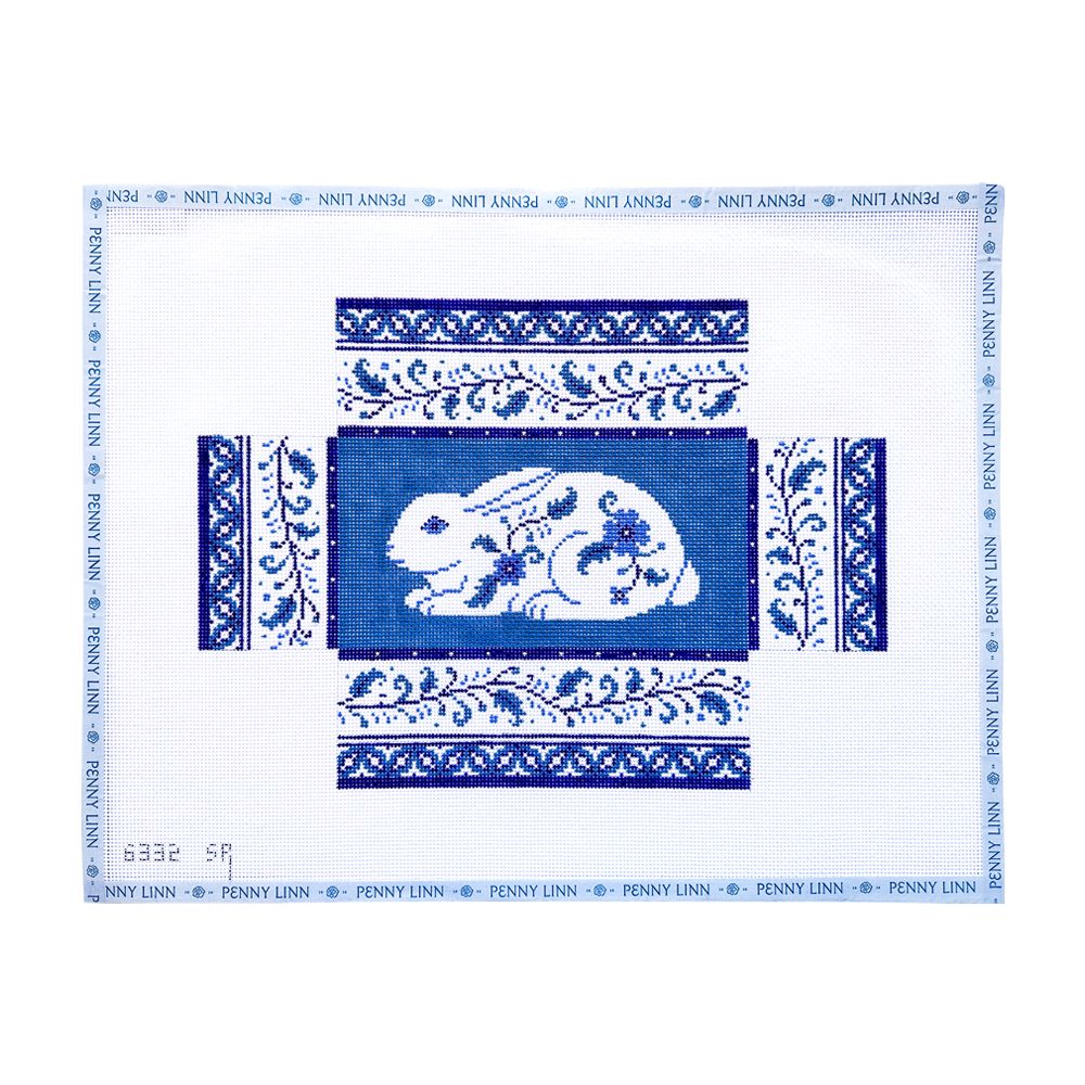 Blue White Rabbit Brick Cover