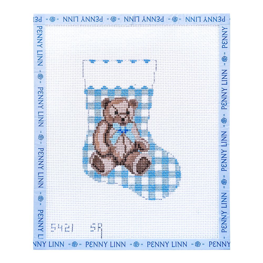 Gingham Teddy Mini Stocking