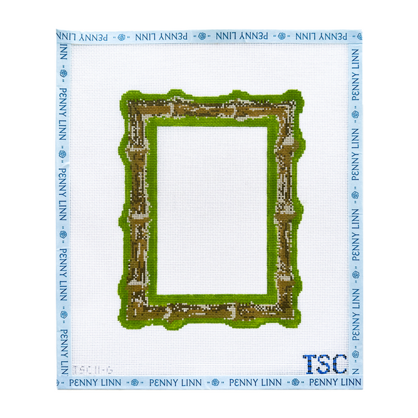 Burnt Bamboo Picture Frame - Green