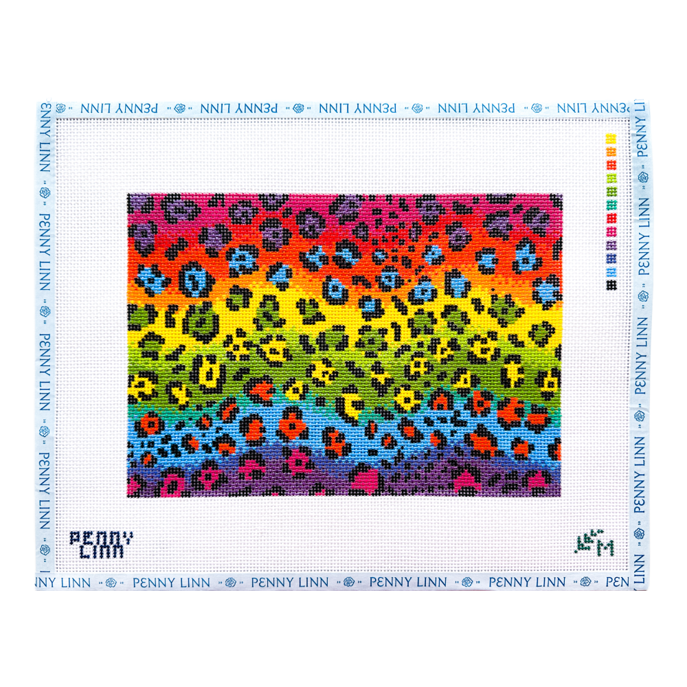 90’s Rainbow Leopard Print