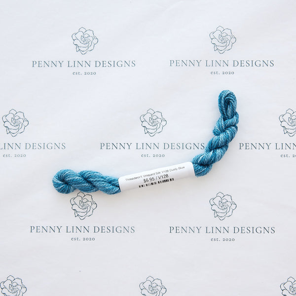 ThreadworX Vineyard Silk V128 Dusty Blue