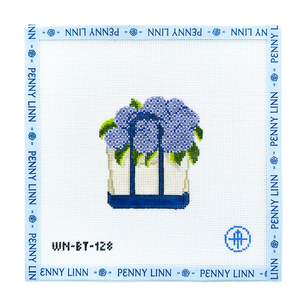 トールペイント：ヒンデローペン　ランドリーBOX Blooming Hydrangeas Tote - Purple – Penny Linn