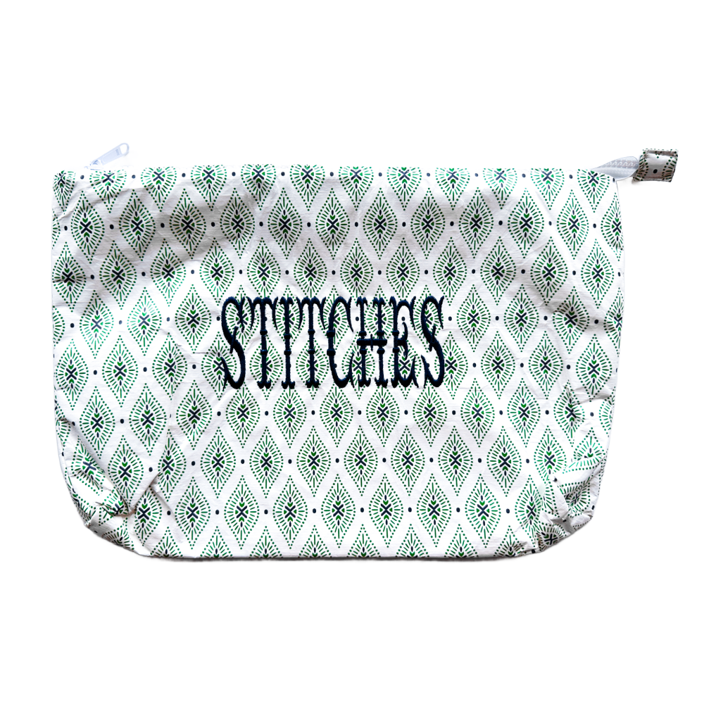 Medium Ikat Diamonds Stash Bag