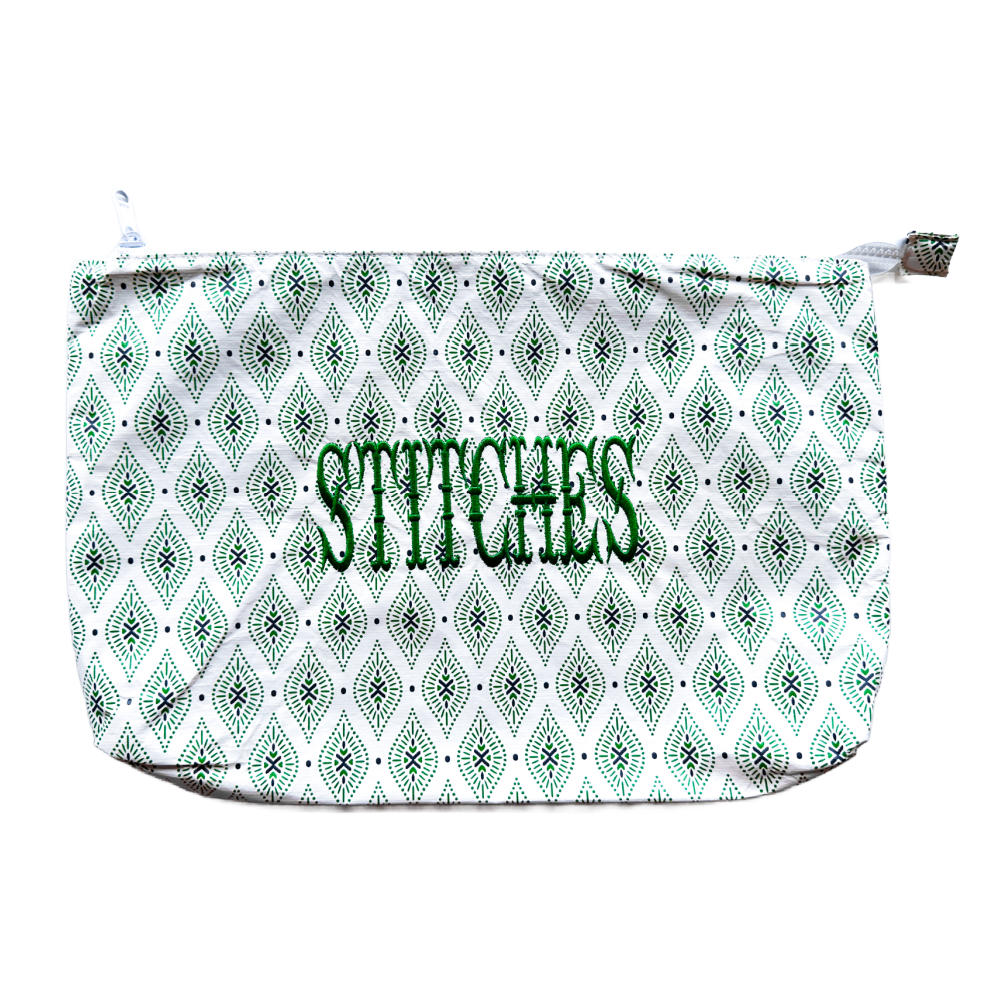 Medium Ikat Diamonds Stash Bag