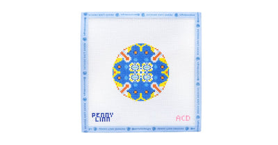 BLUE CERAMIC - CIRCLE - Penny Linn Designs - AC Designs