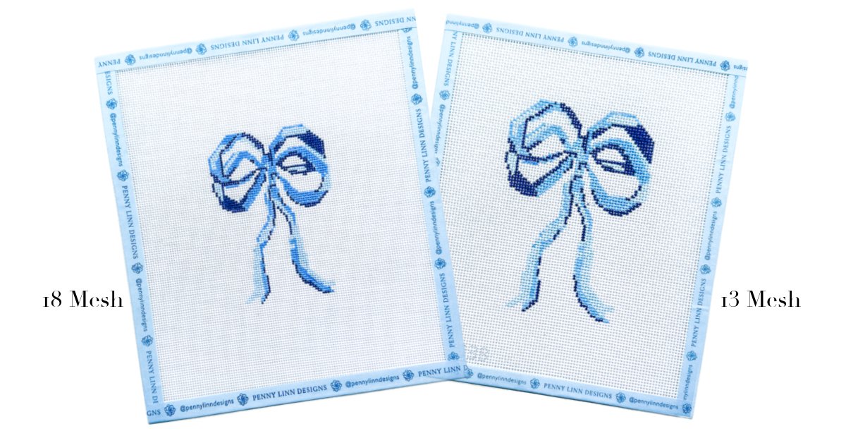 Bow Needlepoint Canvases – Penny Linn