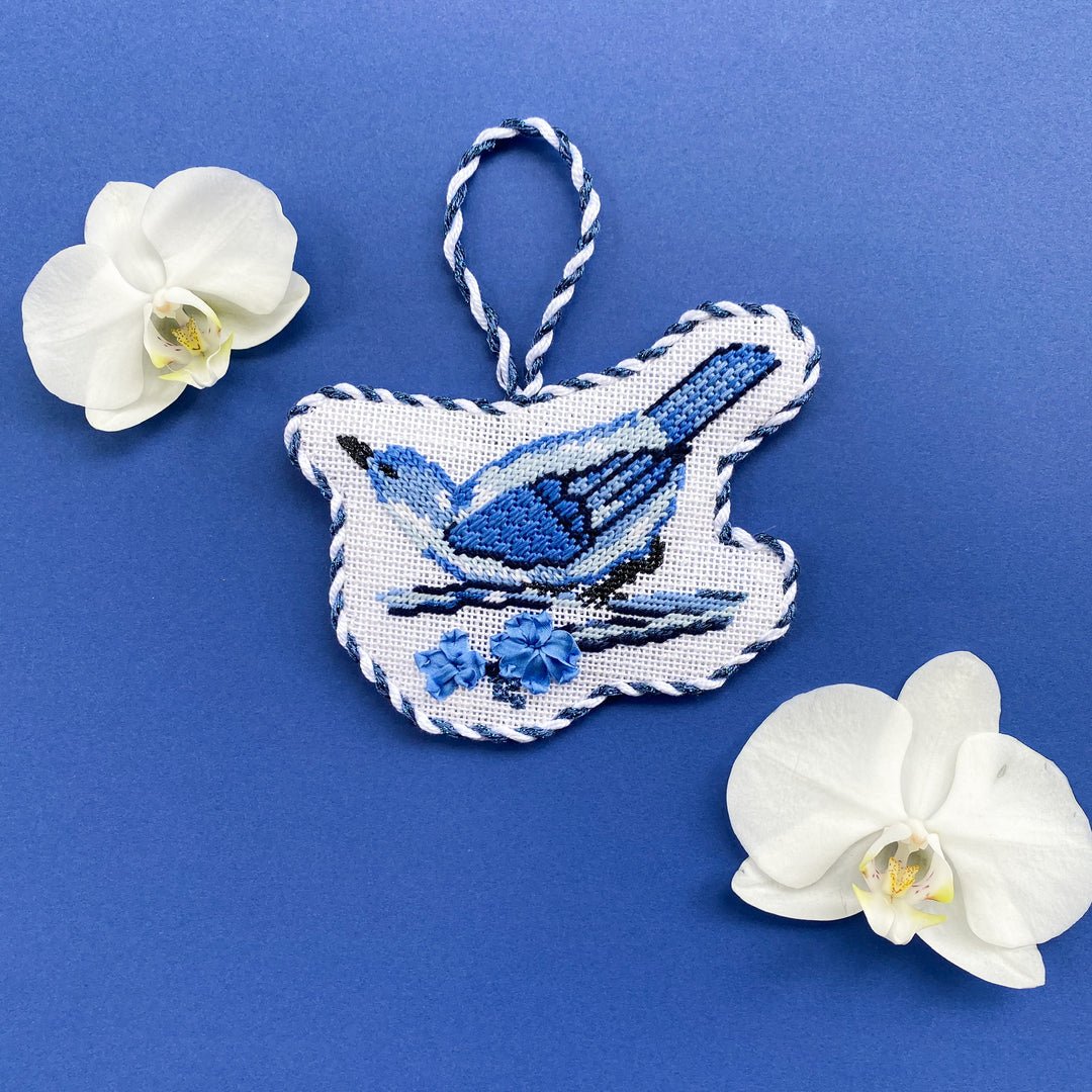 Chinoiserie Bird - Penny Linn Designs - Stitch Style Needlepoint