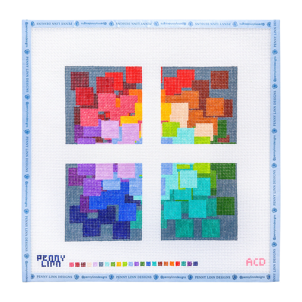 Color Wheel Square Coaster Set