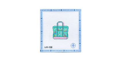 Come Sail Away Boat Tote - Penny Linn Designs - Wheelhaus Needlepoint