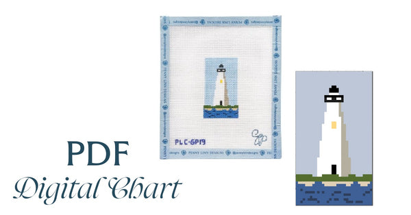 Edgartown Lighthouse Luggage Tag - CHART