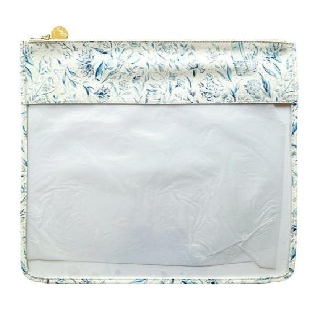 Needlepoint Print Zip Bag