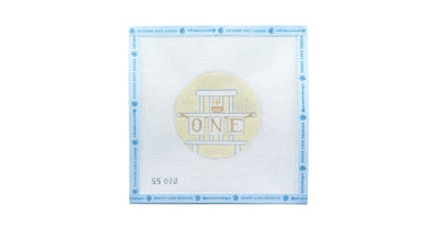 First Birthday Round - Penny Linn Designs - Stitch Style Needlepoint