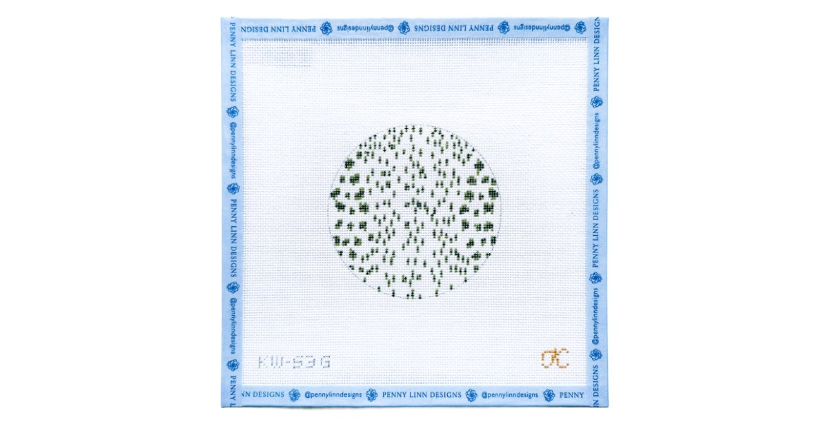 FRENCH DOTS ROUND - Penny Linn Designs - The Gingham Stitchery