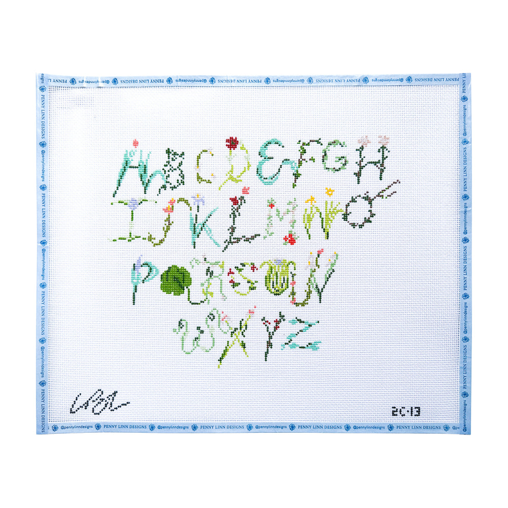 Garden Alphabet Sampler - 13 Mesh