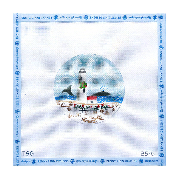 Great Point Lighthouse Winter Ornament