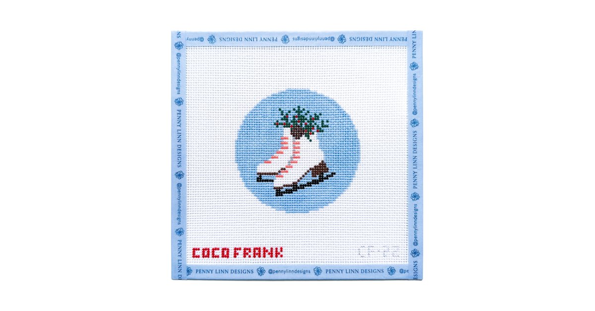 Ice Skates Round - Penny Linn Designs - Coco Frank Studio
