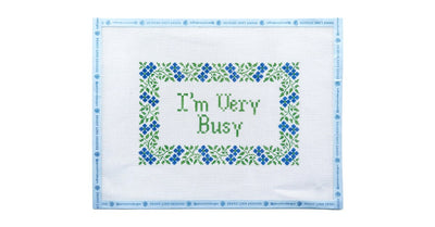 I'M VERY BUSY - Penny Linn Designs - Stitch Style Needlepoint
