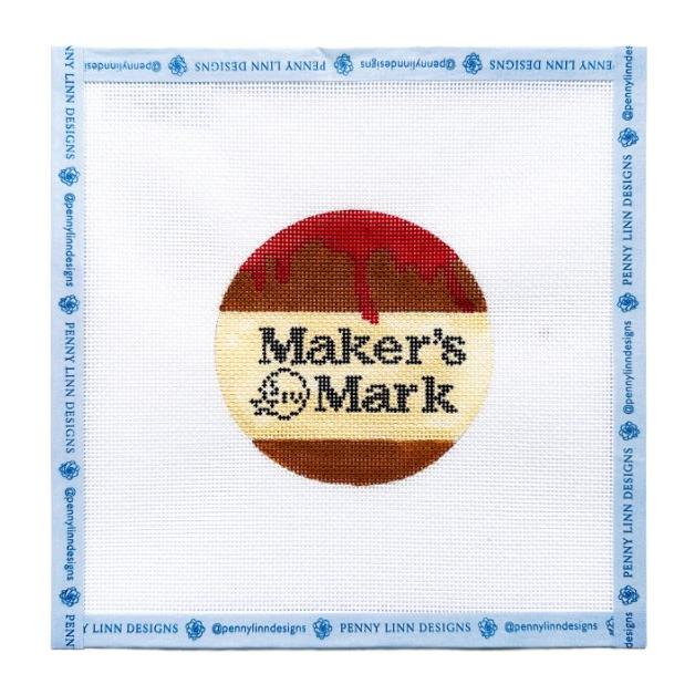 Maker's Mark ROUND - Penny Linn Designs - Elm Tree Needlepoint Designs