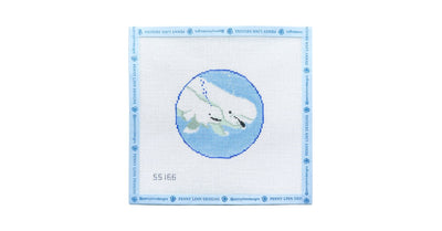 MOM AND BABY WHALE - Penny Linn Designs - Stitch Style Needlepoint