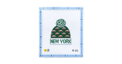 New York Jets Football Beanie - Penny Linn Designs - Lauren Bloch Designs