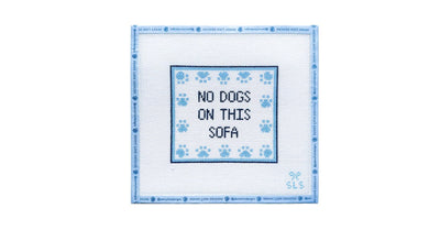 NO DOGS ON THIS SOFA - Penny Linn Designs - SLS Needlepoint