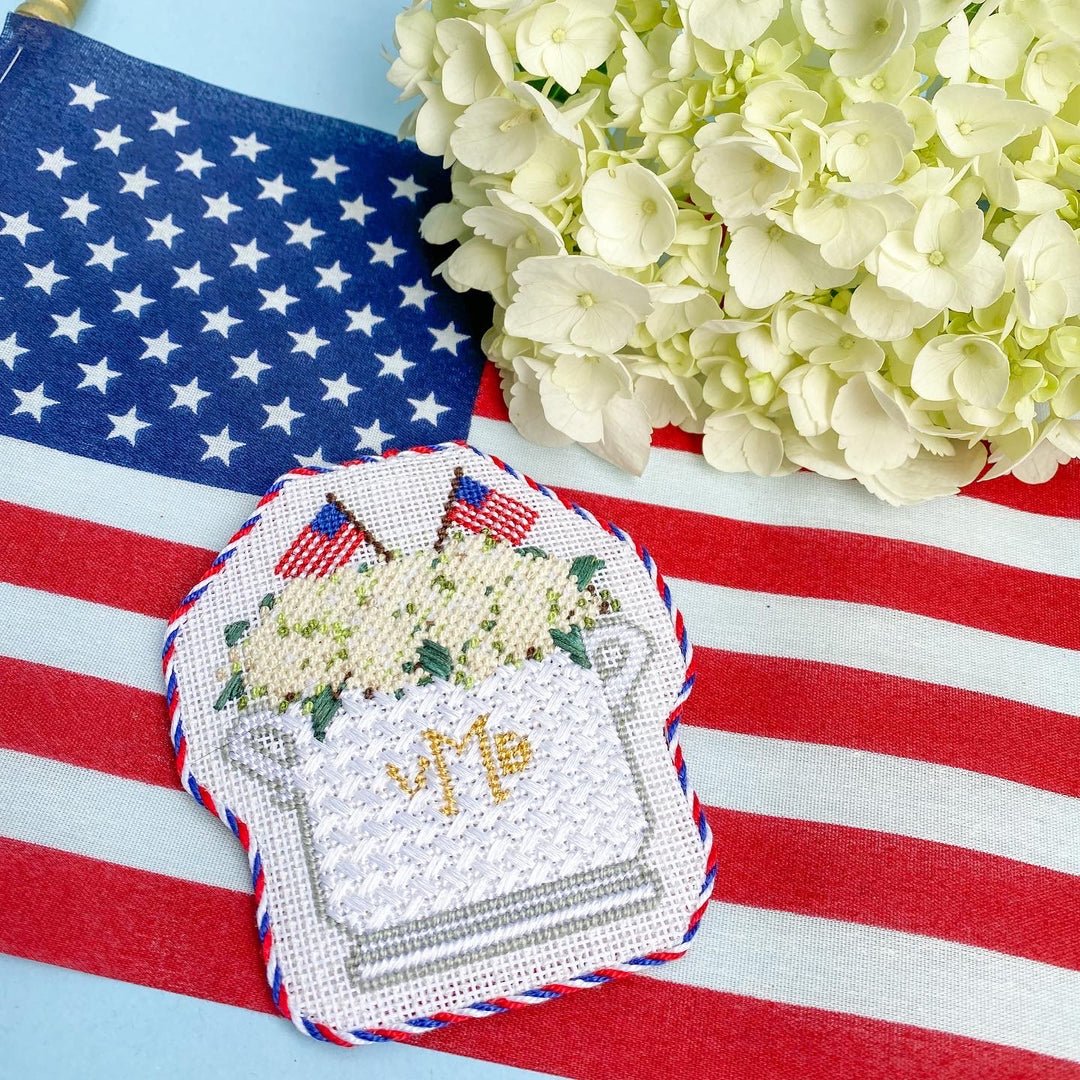 Patriotic Floral Arrangement - Penny Linn Designs - Stitch Style Needlepoint