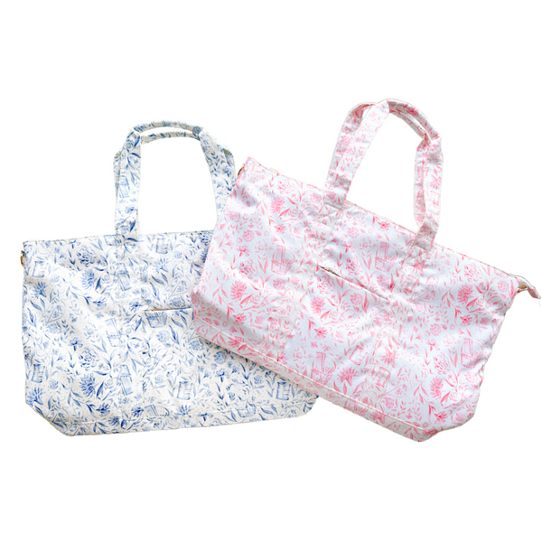 Ultimate Organizer Tote Needlepoint Print