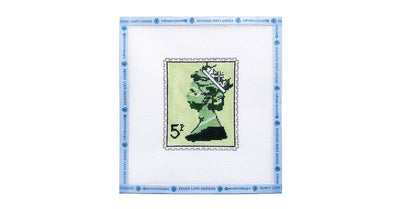 Queen Elizabeth Stamp - Penny Linn Designs - Stitch Style Needlepoint