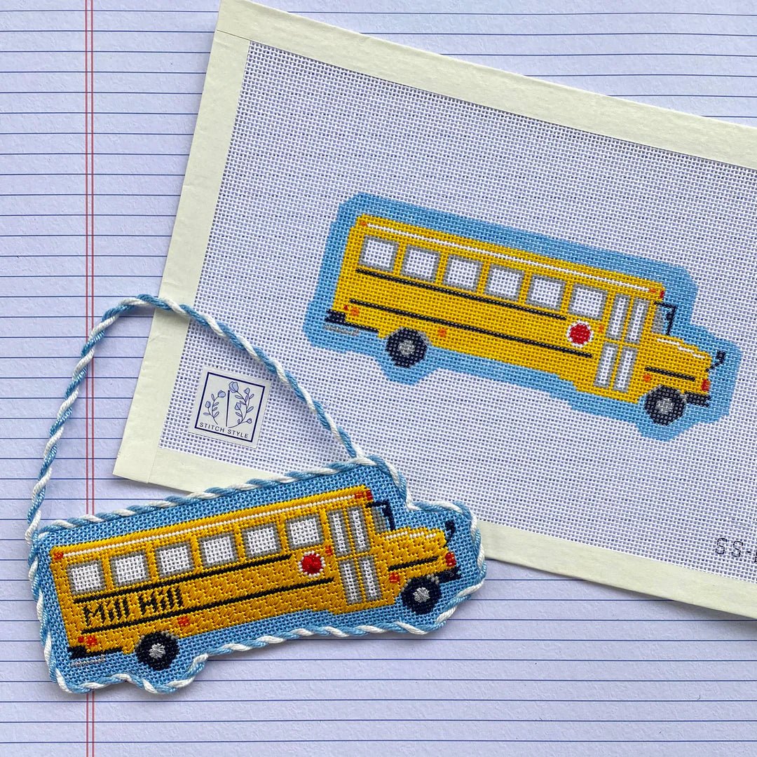 School Bus - Penny Linn Designs - Stitch Style Needlepoint