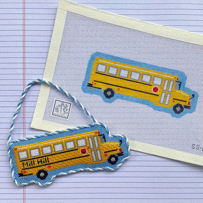 School Bus - Penny Linn Designs - Stitch Style Needlepoint