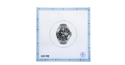 Stitch in Time Rolex Watch - Penny Linn Designs - Wheelhaus Needlepoint