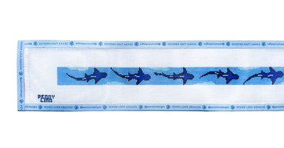 SWIMMING SHARKS BELT - Penny Linn Designs - Stitches by Blair