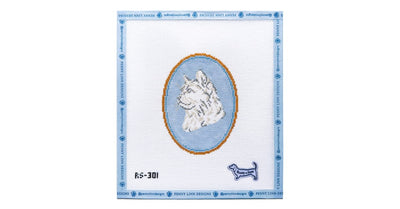 The Long Haired Cat Cameo - Penny Linn Designs - Atlantic Blue Collection