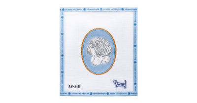 The Shih Tzu Cameo - Penny Linn Designs - Atlantic Blue Collection