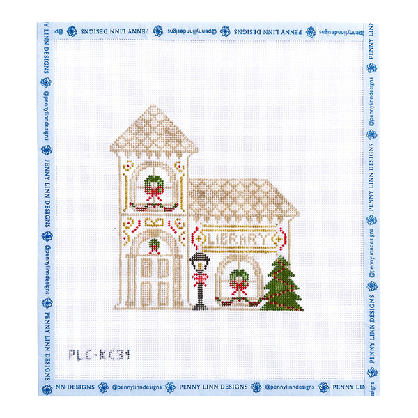 Vintage Winter Village Series: Library – Penny Linn