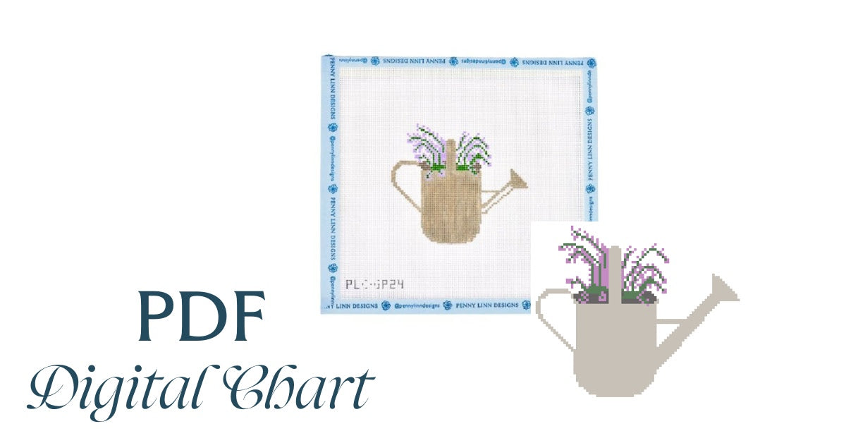 Watering Can with Lavender - CHART