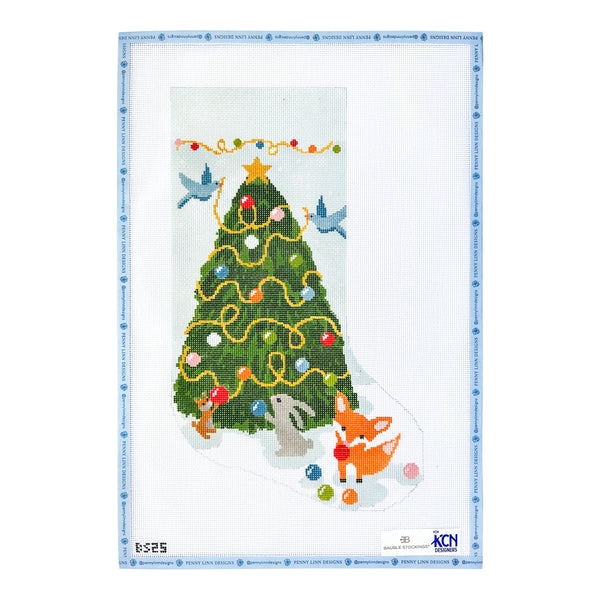 Woodland Creatures Stocking Canvas