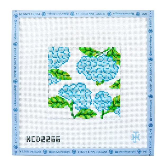 BLUE FLORAL SQUARE - Penny Linn Designs - KCN DESIGNERS