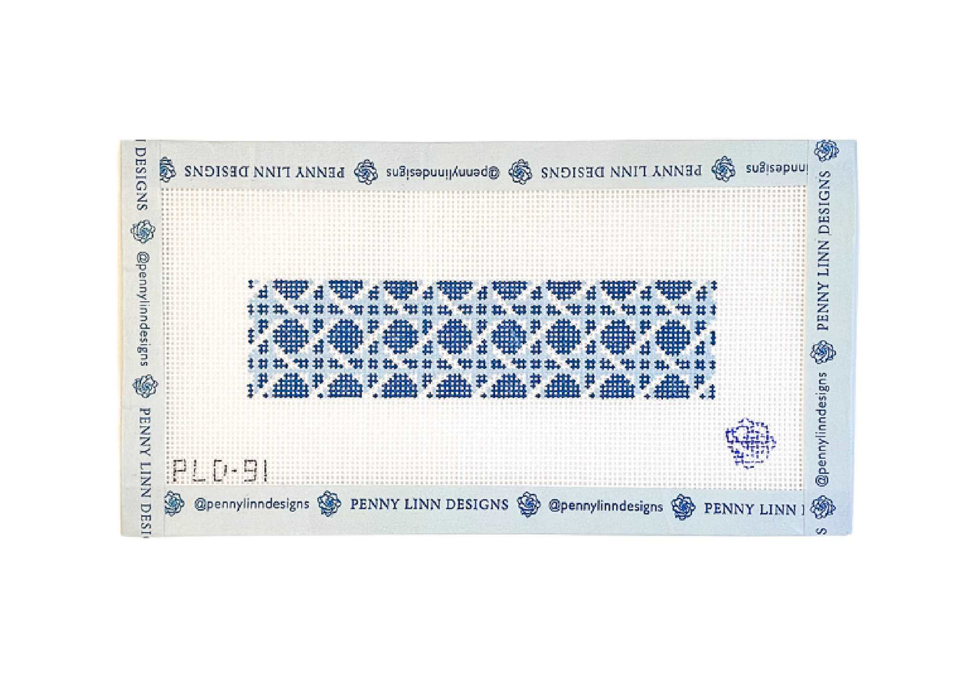 Blue Small Cane Key Fob - Penny Linn Designs - Penny Linn Designs