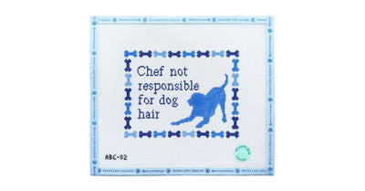 CHEF NOT RESPONSIBLE FOR DOG HAIR - Penny Linn Designs - Atlantic Blue Collection